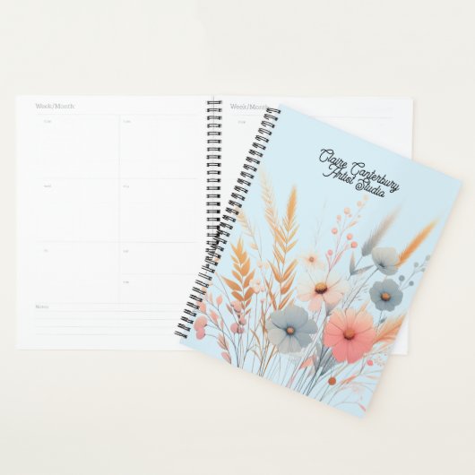 Botanische bloemen en grassen planner (Display)