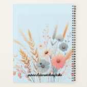 Botanische bloemen en grassen planner (Achterkant)