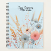 Botanische bloemen en grassen planner (Voorkant)