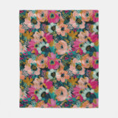 Botanische bloemen  fleece deken (Voorkant)