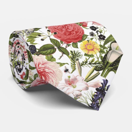  botanische bloemen Gardener Florist Stropdas (Opgerold)