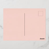 Botanische bloemen, groet van moeder folie feestdagen briefkaart (Achterkant)