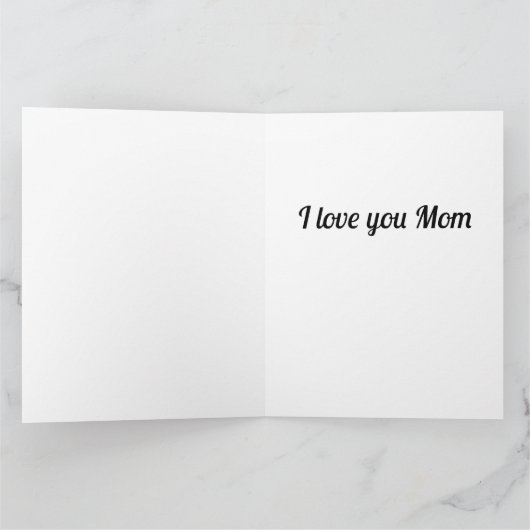 Botanische bloemen, groet van moeder kaart (Binnen)