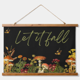  Botanische Bloemen Herfst Quote Paddenstoelen Hangend Wandkleed