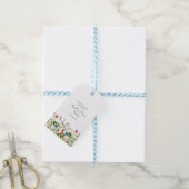Botanische Bloemen Huwelijkscadeau Labels Cadeaulabel (Met Touw)