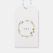 Botanische Bloemen Huwelijkscadeau Labels Cadeaulabel (Achterkant)