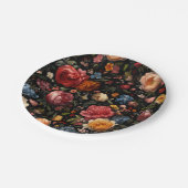 Botanische Bloemen Nederlandse Barok Fine Art Zwar Papieren Bordje (Gekanteld)