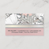 Botanische bloemen | Pearls Visitekaartje (Achterkant)