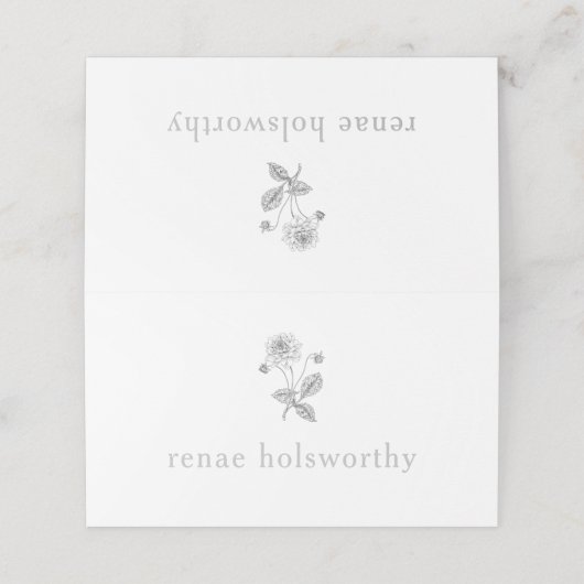 Botanische Bloemen Plaatskaarten Plaatskaartje (Buitenkant ongevouwen)