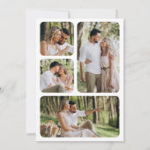 Botanische Bloemen Rode Appel Orchard Bruiloft Kaart (Achterkant)