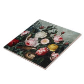 Botanische Bloemen Rozen Keramiek Tegeltje (Zijkant)