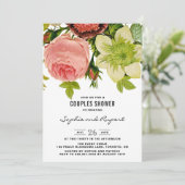 Botanische bloemen -  stellingspremie kaart (Staand voorkant)