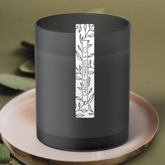 Botanische Bloemen Tamper Proof Dunne Product Labe Labels