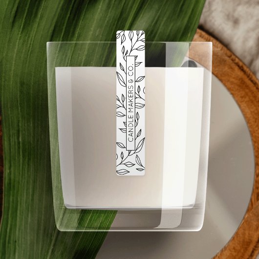 Botanische Bloemen Tamper Proof Dunne Product Labe Labels