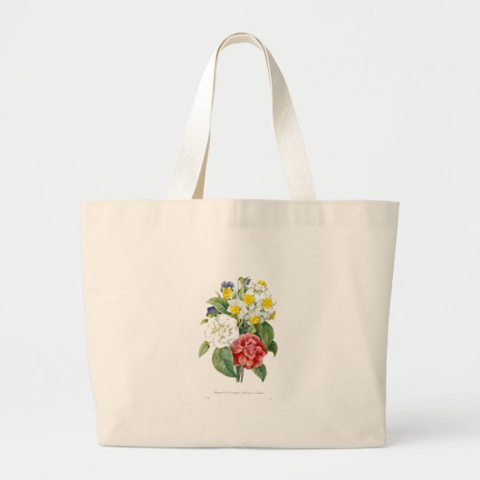 botanische bloemen van Redoute. Grote Tote Bag (Voorkant)