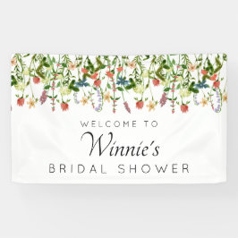 Botanische Bloemen Vrijgezellenfeest Banner