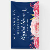 Botanische bloemen Vrijgezellenfeest Spandoek (Verticaal)