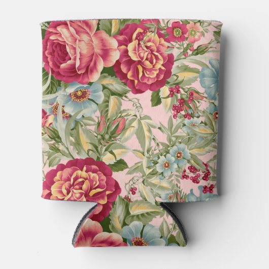 Botanische Bloemen Wallpaper Koelbox Blikjeskoeler (Voorkant)