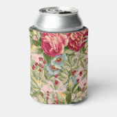 Botanische Bloemen Wallpaper Koelbox Blikjeskoeler (Blikje Achterkant)