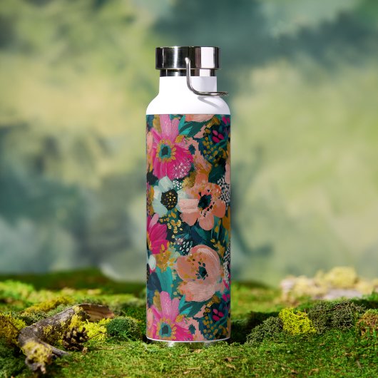 Botanische bloemen  waterfles (Buiten)