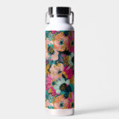Botanische bloemen  waterfles (Voorkant)