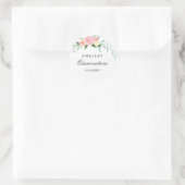 Botanische Bloemen Waterverf Quinceanera Sticker (Tas)