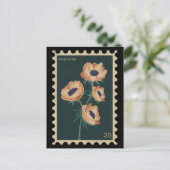 Botanische Bloemenanemoon - Windbloem Briefkaart (Staand voorkant)