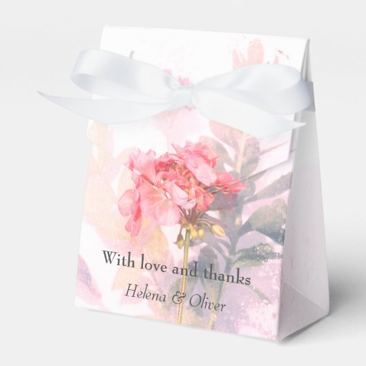 Botanische bloemenbruiloft | bedankdoosjes (Voorkant Zijde)