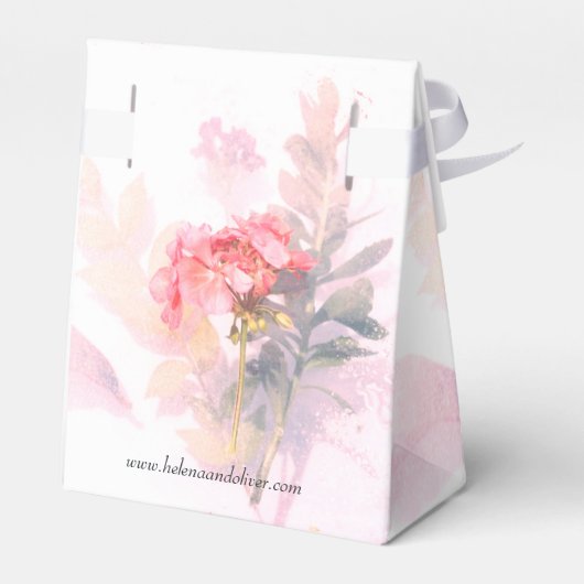 Botanische bloemenbruiloft | bedankdoosjes (Achterkant)