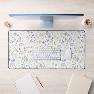 Botanische bloemendeken voor bureau bureaumat