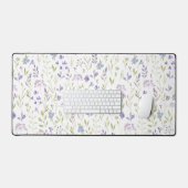Botanische bloemendeken voor bureau bureaumat (Keyboard & Muis)