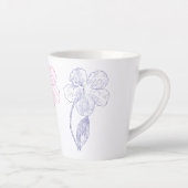 Botanische bloemendrie Latte-mok Latte Mok (Rechts)