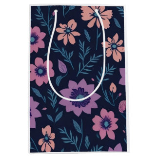 Botanische bloemengeschenktas medium cadeauzakje