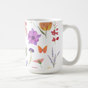 Botanische bloemenmok Natuur geïnspireerd cadeau Koffiemok