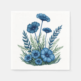 Botanische bloemenpapieren servetten voor dagelijk