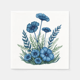 Botanische bloemenpapieren servetten voor dagelijk