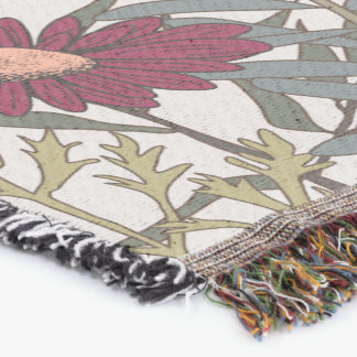 Botanische bloemenprint all-season werpdeken deken