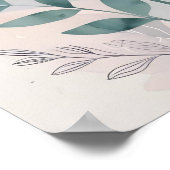 Botanische bloemenprint poster (Hoek)