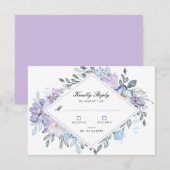 Botanische bloementuin bruiloft RSVP kaarten Kaartje (Voorkant / Achterkant)