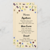 Botanische Bloementuin Eierschaal Trouwmenu (Voorkant / Achterkant)