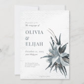 Botanische  Bloemenuitnodiging Kaart (Voorkant)