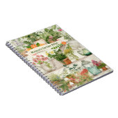Botanische Bloemenvaas Tuin Planten Waterverf Notitieboek (Rechterzijde)