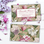  botanische bloemenwinkel elegantie visitekaartje