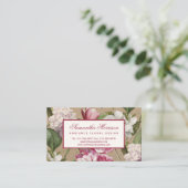  botanische bloemenwinkel elegantie visitekaartje (Staand voorkant)