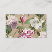  botanische bloemenwinkel elegantie visitekaartje (Achterkant)