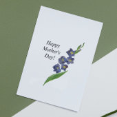 Botanische Bloemgroet Moederdag Lily Kaart