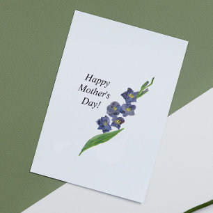 Botanische Bloemgroet Moederdag Lily Kaart