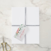 Botanische Bloemige Aquarel Sweet 16 Labels Cadeaulabel (Met Touw)