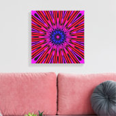 Botanische Bloemige Mandala Canvas Afdruk (Insitu (Woonkamer))