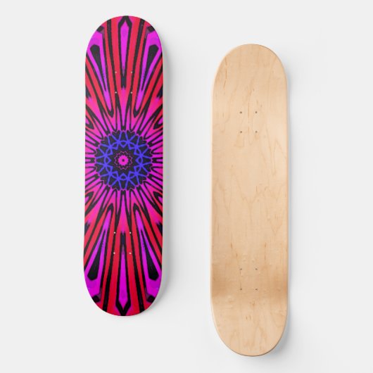 Botanische Bloemige Mandala Persoonlijk Skateboard (Voorkant)